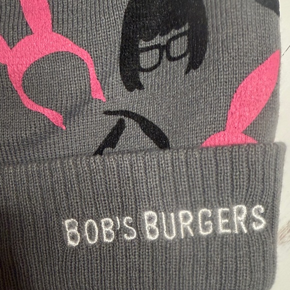 Bob's Burgers Gray and Pink Beanie - Picture 2 of 3